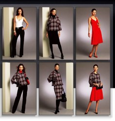 8547 DOLMAN JACKET,STRAPPY TOP,A-FLARE SKIRT,PANTS PATTERN 6-20